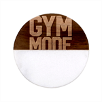 Gym mode Classic Marble Wood Coaster (Round) 