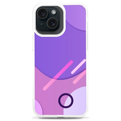 Colorful Labstract Wallpaper Theme iPhone 15 Plus TPU UV Print Case from ArtsNow.com Front
