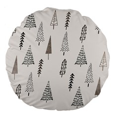 Christmas Tree Trees Nature Large 18  Premium Flano Round Cushions from ArtsNow.com Front