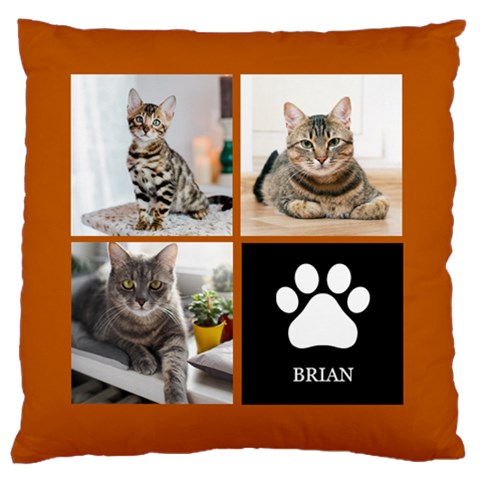 Personalized Pet Name Any Text Large Cushion Case Large Cushion Case (One Side) from ArtsNow.com Front