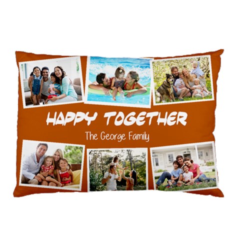Personalized Photo Family Love Any Text Pillow Case Pillow Case from ArtsNow.com 26.62 x18.9  Pillow Case