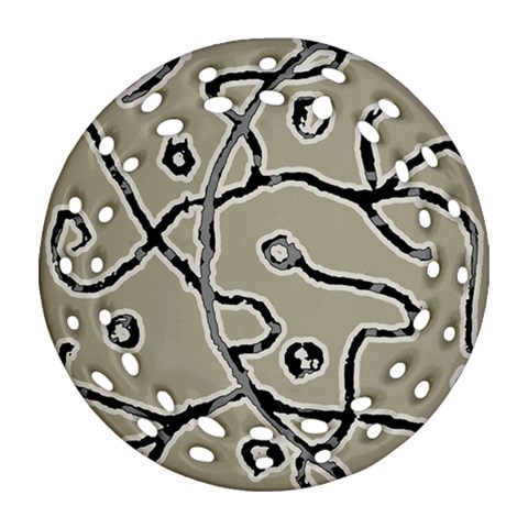 Sketchy abstract artistic print design Ornament (Round Filigree) from ArtsNow.com Front