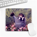 beagle in pail  Large Mousepad