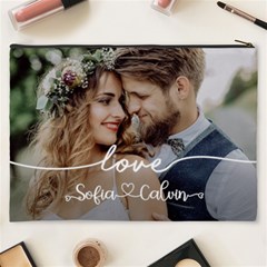 Personalized Love Couple Wedding Name Cosmetic Bag Cosmetic Bag (XXXL) from ArtsNow.com Back
