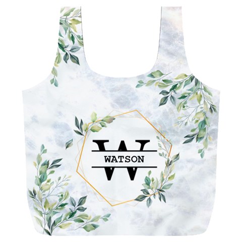 Personalized Initial Name Any Text Recycle Bag Full Print Recycle Bag (XXXL) from ArtsNow.com Front