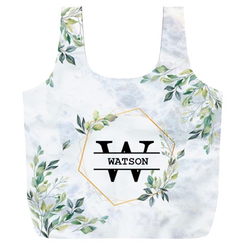 Personalized Initial Name Any Text Recycle Bag Full Print Recycle Bag (XXXL) from ArtsNow.com Back