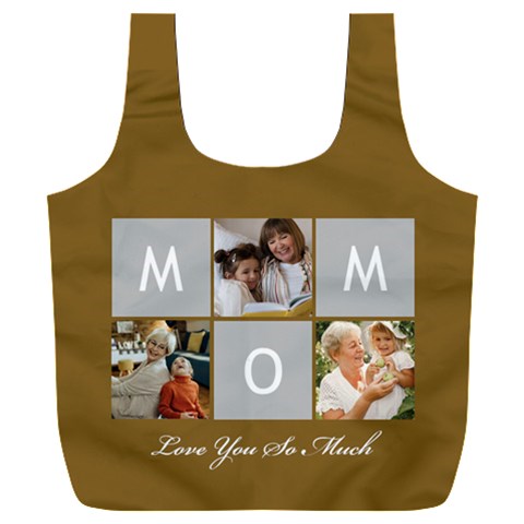 Personalized Mom Love You So Much Photo Recycle Bag Full Print Recycle Bag (XXXL) from ArtsNow.com Front