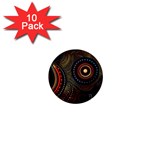 Abstract Geometric Pattern 1  Mini Buttons (10 pack) 