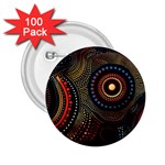 Abstract Geometric Pattern 2.25  Buttons (100 pack) 
