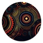 Abstract Geometric Pattern Magnet 5  (Round)