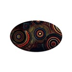 Abstract Geometric Pattern Sticker Oval (10 pack)