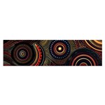 Abstract Geometric Pattern Oblong Satin Scarf (16  x 60 )