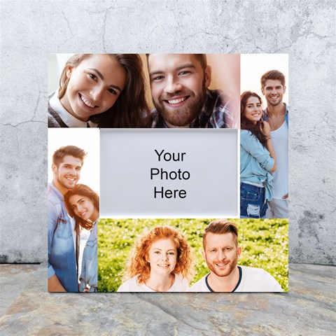 Personalized 4 Photo White Box Photo Frame White Box Photo Frame 4  x 6  from ArtsNow.com Front