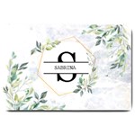 Personalized Initial Name Floral Doormat Large Doormat
