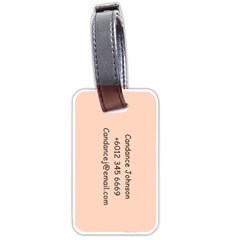 Personalized Photo Name Diamond Luggage Tag (two sides) Luggage Tag (two sides) from ArtsNow.com Back