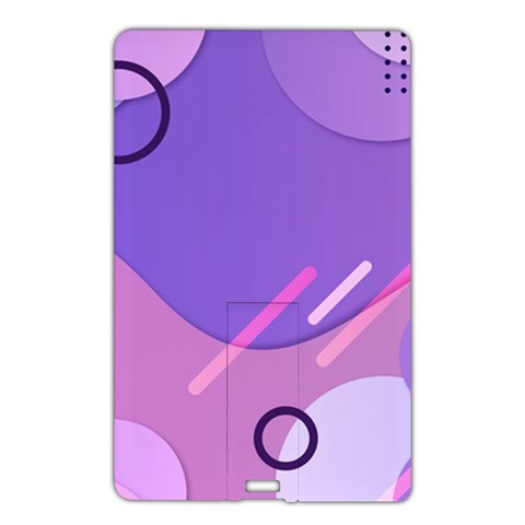 Colorful Labstract Wallpaper Theme Name Card Style USB Flash Drive from ArtsNow.com Front