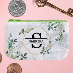 Personalized Initial Name Large Coin Purse Large Coin Purse from ArtsNow.com Front