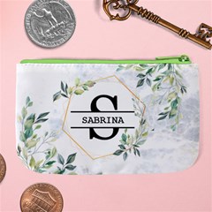Personalized Initial Name Large Coin Purse Large Coin Purse from ArtsNow.com Back