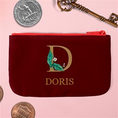 Personalized Initial Name Large Coin Purse Large Coin Purse from ArtsNow.com Back