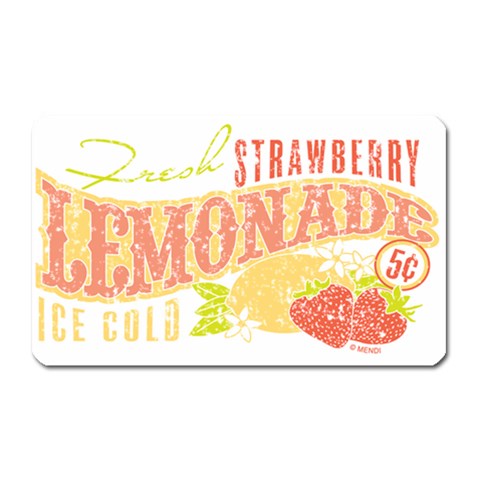 Strawberry Lemonade Magnet (Rectangular) from ArtsNow.com Front