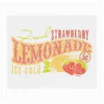 Strawberry Lemonade Glasses Cloth (Small, Two Sides)