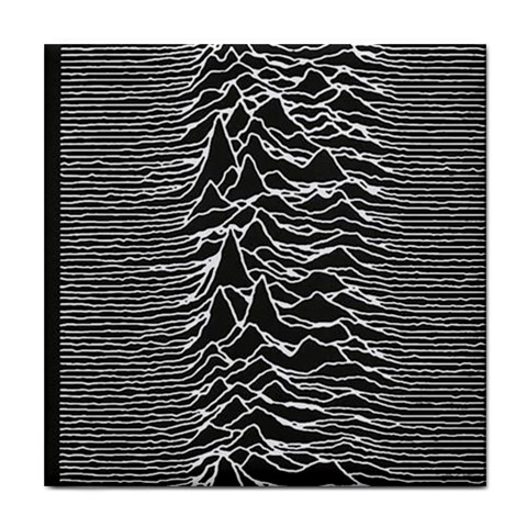 Joy Division Unknown Pleasures Pattern Tile Coaster from ArtsNow.com Front