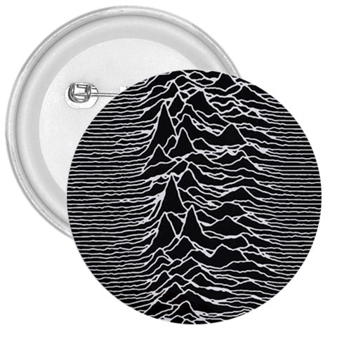 Joy Division Unknown Pleasures Pattern 3  Buttons from ArtsNow.com Front