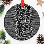 Joy Division Unknown Pleasures Pattern Ornament (Round)