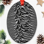 Joy Division Unknown Pleasures Pattern Ornament (Oval)