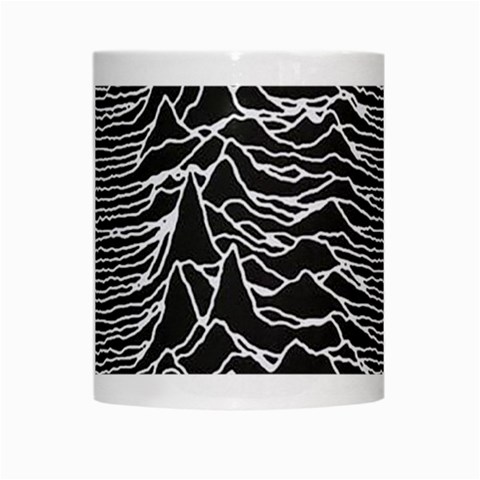 Joy Division Unknown Pleasures Pattern White Mug from ArtsNow.com Center