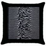 Joy Division Unknown Pleasures Pattern Throw Pillow Case (Black)