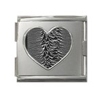 Joy Division Unknown Pleasures Pattern Mega Link Heart Italian Charm (18mm)