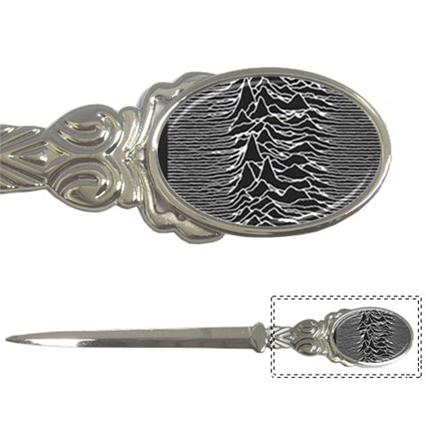 Joy Division Unknown Pleasures Pattern Letter Opener from ArtsNow.com Front