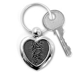 Joy Division Unknown Pleasures Pattern Key Chain (Heart)