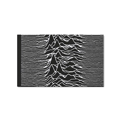 Joy Division Unknown Pleasures Pattern Sticker (Rectangular) from ArtsNow.com Front