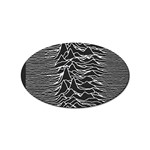 Joy Division Unknown Pleasures Pattern Sticker Oval (100 pack)