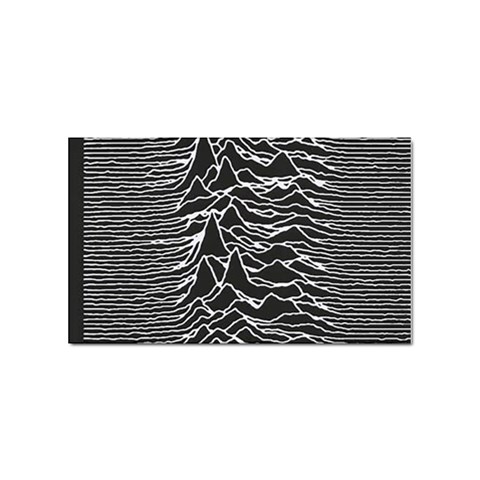 Joy Division Unknown Pleasures Pattern Sticker Rectangular (100 pack) from ArtsNow.com Front