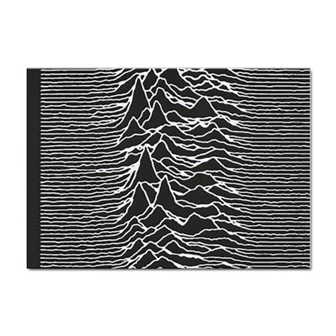 Joy Division Unknown Pleasures Pattern Sticker A4 (100 pack) from ArtsNow.com Front