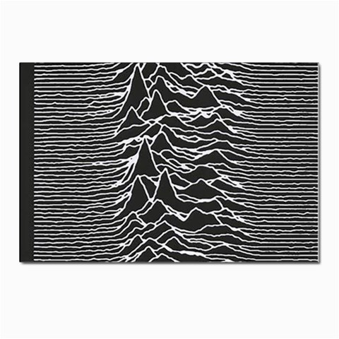 Joy Division Unknown Pleasures Pattern Postcard 4 x 6  (Pkg of 10) from ArtsNow.com Front