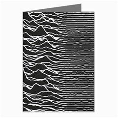 Joy Division Unknown Pleasures Pattern Greeting Card from ArtsNow.com Left