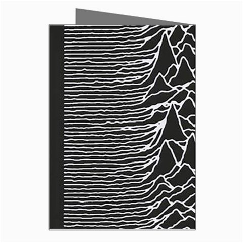 Joy Division Unknown Pleasures Pattern Greeting Card from ArtsNow.com Right