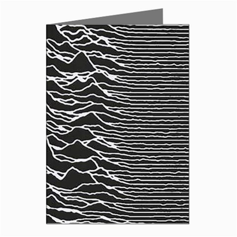 Joy Division Unknown Pleasures Pattern Greeting Cards (Pkg of 8) from ArtsNow.com Left