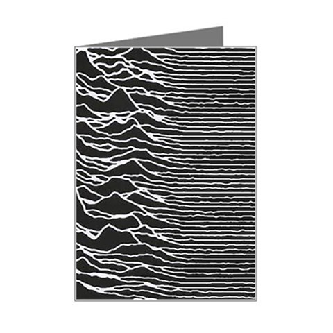 Joy Division Unknown Pleasures Pattern Mini Greeting Card from ArtsNow.com Left