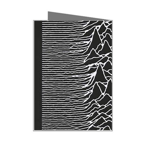 Joy Division Unknown Pleasures Pattern Mini Greeting Card from ArtsNow.com Right