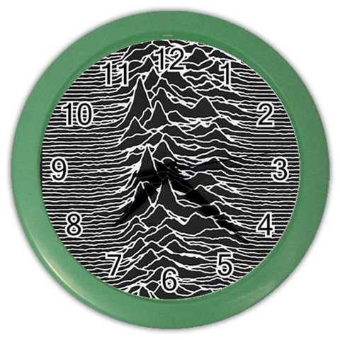Joy Division Unknown Pleasures Pattern Color Wall Clock from ArtsNow.com Front