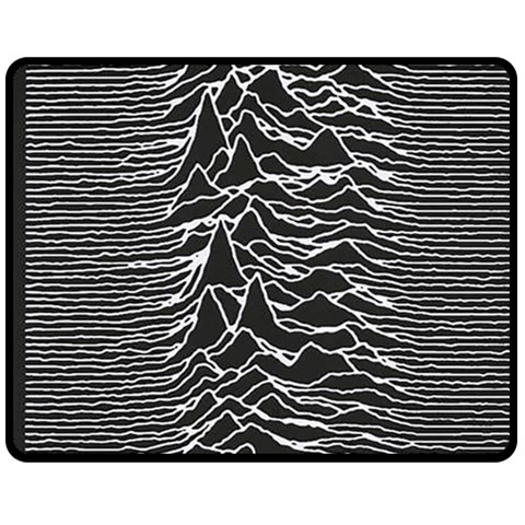 Joy Division Unknown Pleasures Pattern Fleece Blanket (Medium) from ArtsNow.com 60 x50  Blanket Front