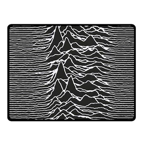 Joy Division Unknown Pleasures Pattern Fleece Blanket (Small) from ArtsNow.com 50 x40  Blanket Front