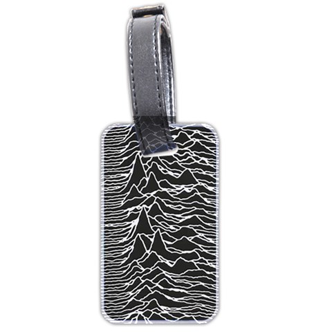 Joy Division Unknown Pleasures Pattern Luggage Tag (two sides) from ArtsNow.com Back