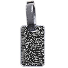 Joy Division Unknown Pleasures Pattern Luggage Tag (two sides) from ArtsNow.com Back
