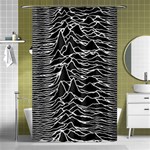 Joy Division Unknown Pleasures Pattern Shower Curtain 48  x 72  (Small) 